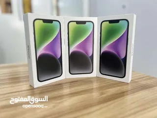  10 iPhone 14. (128GB/256GB) جديد كفالة شرق اوسط يوجد بكج اصلي