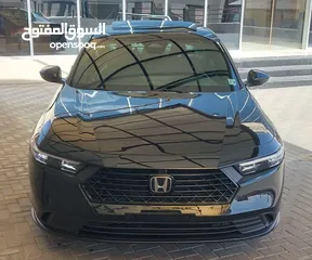  8 هوندا اكورد موديل 2024 لون اسود فحص كامل تصلح للاعفاءات اوالعمومي اومجمركة