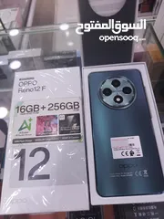  1 جهاز اخو الجديد 256g 16ram Oppo reno 12f  كامل اغراضو