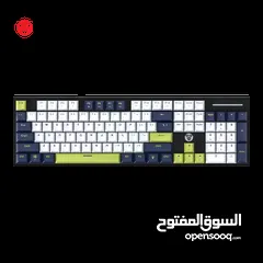  3 FANTECH ATOM104S MK878S MECHANICAL GAMING KEYBOARD MORI EDITION WHITE  كيبورد فانتيك الجديد كليا