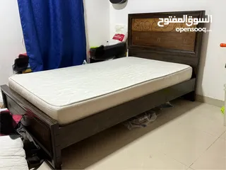  2 Bed Frame & Mattress