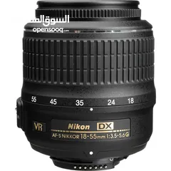  4 Nikon 18-55mm f/3.5-5.6G AF-S DX VR Nikkor Zoom Lens  عدسة نيكون 18-55mm للبيع