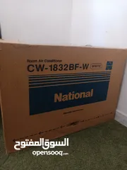  1 Air conditioner  National CW-1832BF-W white مكيف ناشونال االاصلي شباك صنع في ماليزيا اللون ابيض