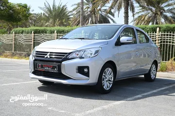  3 0% DP - ORINGINAL PAINT - MITSUBISHI ATTRAGE 2021 - LOW MILEAGE - GCC SPECS - FIRST OWNER