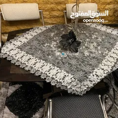  6 طاولة سفره زجاج