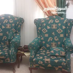  4 طقم كنبايات خشب زان 15مقعد مع برادي