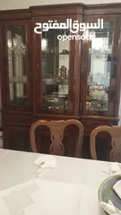  1 طاوله سفره مع بوفيه تفصيل مع 8 كراسي