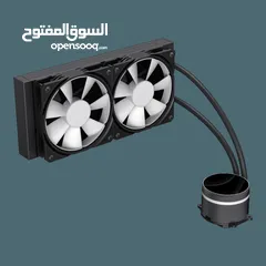  3 مراوح تبريد مائية مع شاشه تبريد قياس 240 سم  Gamemax IceBurg 240 Digital WH Fan