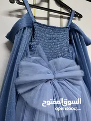  6 فستان بناتي لون ازرق