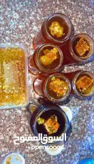  8 عسل طبيعي 100% سدر حمضي جبلي  ومضمون وشمع بالعسل وغداء الملكات