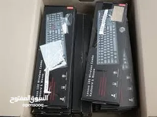  6 lenovo 100 wireless combo keyboard and mouse كيبورد وماوس وايرلس  من لينوفو 