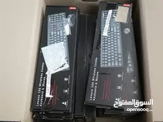  6 lenovo 100 wireless combo keyboard and mouse كيبورد وماوس وايرلس  من لينوفو 