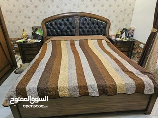  1 غرفة نوم البطة مستعملة وكالة مع طقم سجاد وبرادي