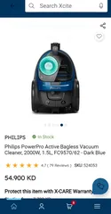  2 Philips 2000W Vacuum Cleaner For Sale