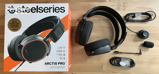  1 SteelSeries Arctis Pro gaming headset  سماعة محيطية وير