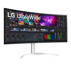  3 LG Curved UltraWide 40 Inch WUHD Nano IPS Monitor with Thunderbolt 4 Connectivity