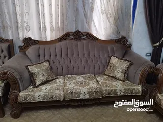  1 طقم كنب شبه جديد مميز