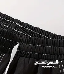  4 ؜بنطلون كارجو رجالي كاجوال بجيوب متعددة - بنطلون جوجرز فضفاض برباط، مناسب للربيع والخريف