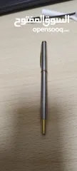  2 قلم حبر جاف رفيع باركر سونيت ستينلس ستيل مذهب