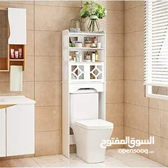 9 ستاند عصري أنيق بينحط فوق المرحاض أو الغسالة بسهولة، بدون حفر أو تثبيت معقّد .