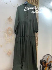  1 فستان  أخضر