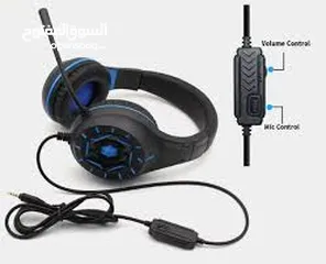  5 سماعة KOMC S90 GAMING HEADSET هيد سيت  راسية جيمنج من كومك