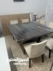  5 طاولة سفره 8 كراسي مستعمل