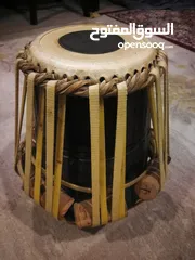  6 طبله هنديه قديمه مصنوعه من الخشب الصلب old Indian drum