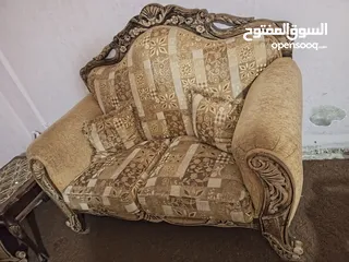  3 طقم كنب زان 7 مقاعد ثقيل