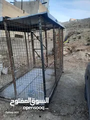  4 قفص حديد للحيوانات