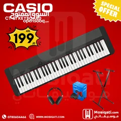 1 اورغ كاسيو Casio CTS1 Keyboard جديد مع ستاند والمحول الاصلي وسماعة