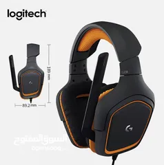  2 Logitech G231 Prodigy Wired Stereo Gaming Headset (Orange/Black)