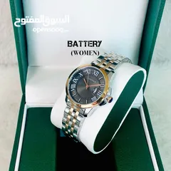  4 ساعة رجالية ونسائية من ماركات عالمية مختلفة  Rolex // Tissot // kalvin klein // cartier //  cucci