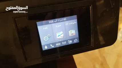  3 طابعة اسود مع سكانر وفاكس وحبر ويرلس لاسلكي 120 شيقل فقط