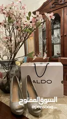  3 ALDO RAEANN Heel Shoes for Women SILVER For Occasions , Size: 38