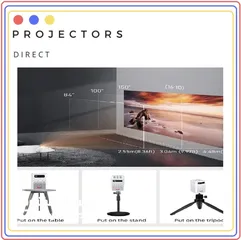  13 بروجكتور وشاشات بروجكتور  Projectors and  Screen  for projectors