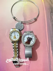  2 Winnie the Pooh watch and bracelet