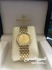  6 /Ladies Raymond Weil Fidelio 18K Gold Plated Watch 4802