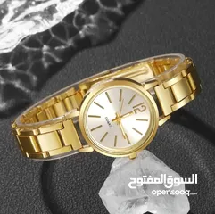  7 طقم اكوارتز نسائي ساعه وخاتم وسلسال واساور