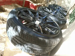  3 بسم الله الرحمن الرحيم جنط مع كوشوك وكالة راكب الو شهر استعمال خفيف جدا