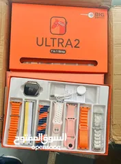  2 ساعة ذكية( ULTRA 2( 7 in 1 strap    ساعة الترا الذكية – الإصدار الجديد بالحجم الكبير 49mm متوفرة