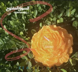  1 شمعة وردة معطرة- Scented Flower Candle