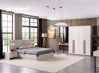  9 غرف نوم خشب لاتيه 18 مل بالكامل ملبس ميلامين