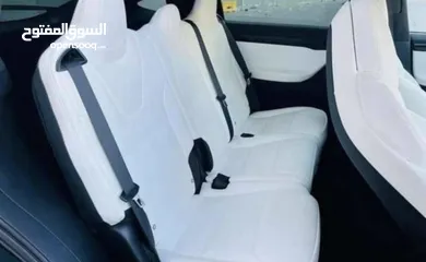  6 Tesla model x 2019 long range dual motor  فحص كامل+ الها كرت بالشكركه