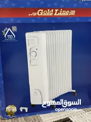  14 جولد لاين مدفأة زيتية (ردياتير) كهربائية 13 ضلع 3000 واط ابيض، مستعمل شهرين فقط مع الكرتونة الاصلية