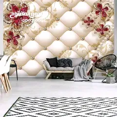  8 ورق حائط ثلاثي الأبعاد نسيج الماني بأشكال عصريه مميزة مع وجود تصاميم تناسب جميع المواقع  متوفر شحن