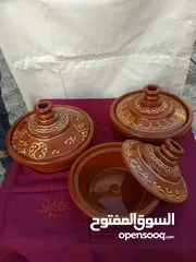  1 طاجين مغربي بجميع اشكاله و جميع انواع الفخار