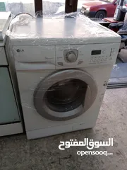  2 غسالات فل اتوماتيك 7ك بوش ألماني وAEGأمريكي وسامسونج وإل جي كوري لون أبيض عالفحص٫موجودات بالبقعة