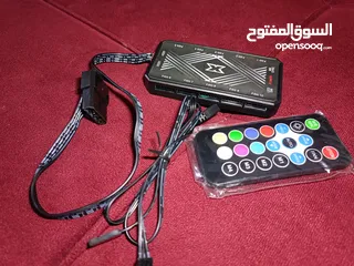  2 مراوح تبريد RGB استعمال خفيف