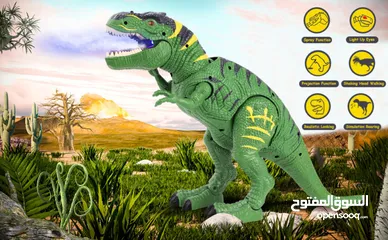  2 PESUMA – Robot dinosaure T rex, jouets pour enfants ,marche avec lumière LED, Projection rugissante